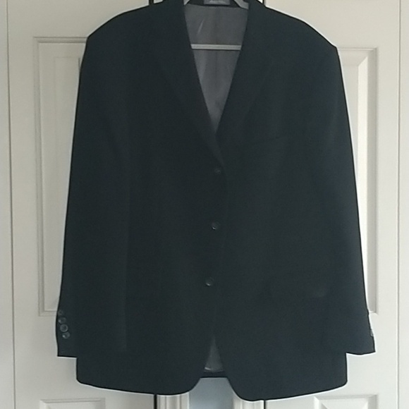 Oscar de la Renta Other - Oscar de la Renta Black Wool Classic Suit Jacket Blazer 44R